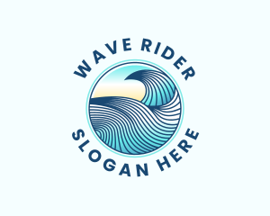 Wave Beach Surfing logo