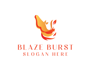 Fire Horse Heating logo design