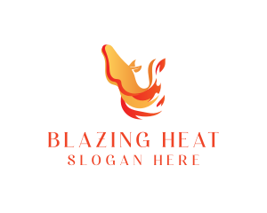 Fire Horse Heating logo design