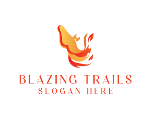 Fire Horse Heating logo design