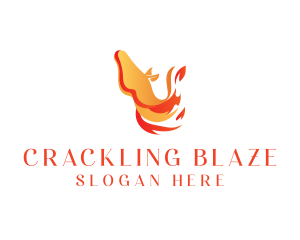 Fire Horse Heating logo design