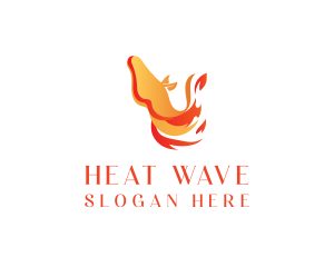 Fire Horse Heating logo design