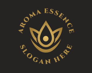 Floral Essence Droplet logo design