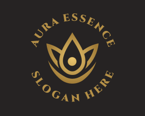 Floral Essence Droplet logo design