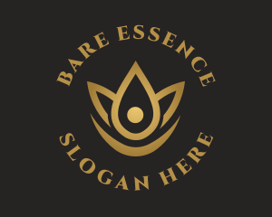 Floral Essence Droplet logo design