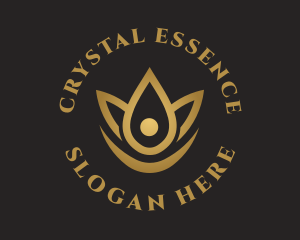 Floral Essence Droplet logo design