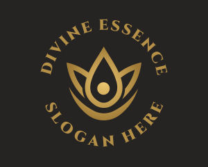 Floral Essence Droplet logo design