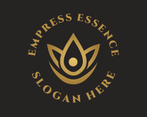 Floral Essence Droplet logo design