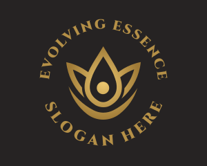 Floral Essence Droplet logo design