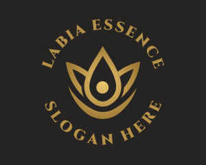 Floral Essence Droplet logo design