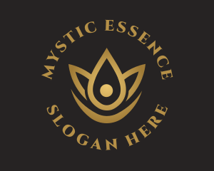 Floral Essence Droplet logo design