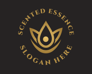 Floral Essence Droplet logo design