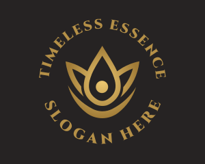 Floral Essence Droplet logo design