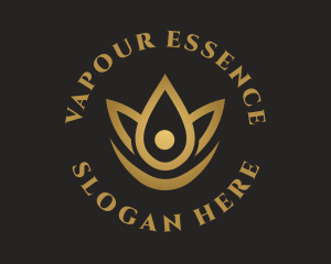 Floral Essence Droplet logo design