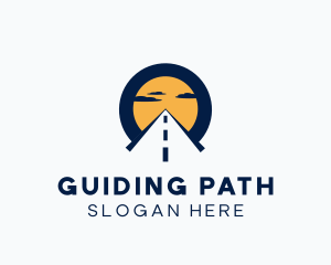 Sunrise Highway Road Path logo design