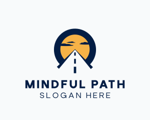 Sunrise Highway Road Path logo design