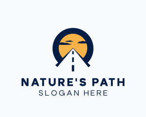 Sunrise Highway Road Path logo design