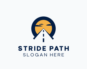 Sunrise Highway Road Path logo design