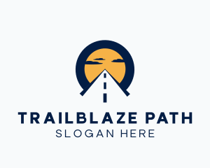 Sunrise Highway Road Path logo design