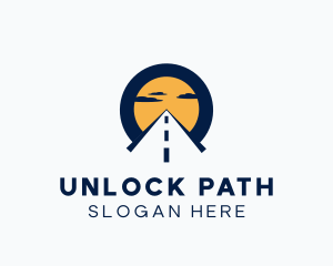 Sunrise Highway Road Path logo design