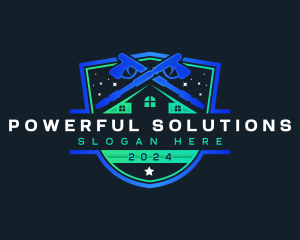 Power Wash Shield Cleaner logo design