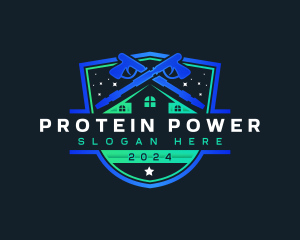 Power Wash Shield Cleaner logo design