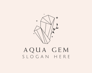  Elegant Crystal Gem logo design