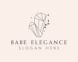  Elegant Crystal Gem logo design