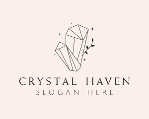  Elegant Crystal Gem logo design