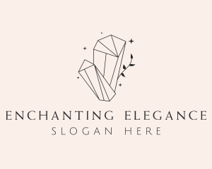  Elegant Crystal Gem logo design