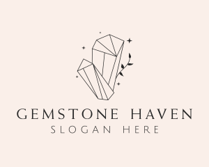  Elegant Crystal Gem logo design