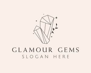  Elegant Crystal Gem logo design