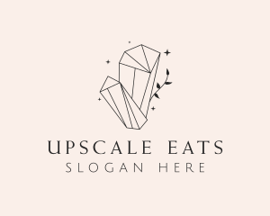  Elegant Crystal Gem logo design