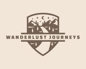 Night Mountain Adventure logo design