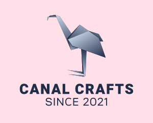 Ostrich Paper Craft  logo design