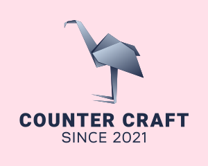 Ostrich Paper Craft  logo design