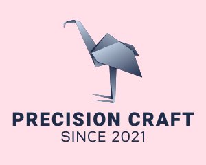 Ostrich Paper Craft  logo design