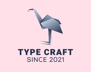 Ostrich Paper Craft  logo design