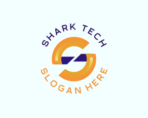 Creative Marketing Tech Letter S logo design