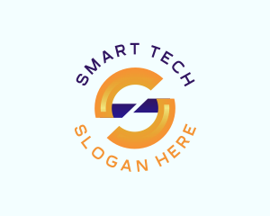 Creative Marketing Tech Letter S logo design