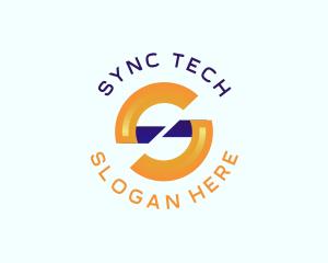 Creative Marketing Tech Letter S logo design