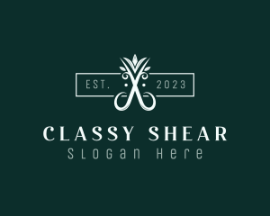 Elegant Upscale Shears logo design