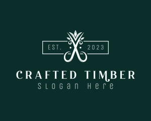 Elegant Upscale Shears logo design