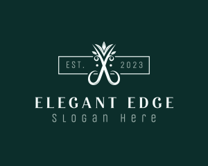 Elegant Upscale Shears logo design