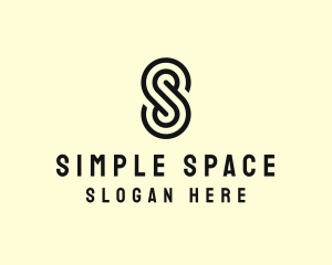 Simple Maze Letter S logo design