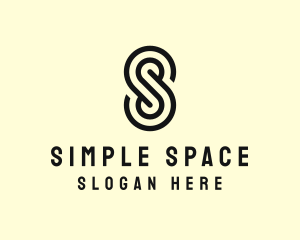 Simple Maze Letter S logo design