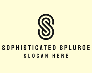 Simple Maze Letter S logo design