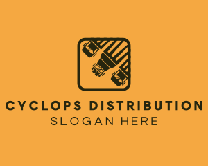 Truck Shipping Distribution logo design