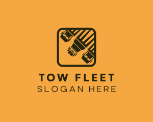 Truck Shipping Distribution logo design