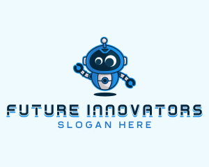 Cyborg Robot Technology logo design